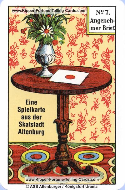 Original Kipper Cards Meaningsthe pleasant letter