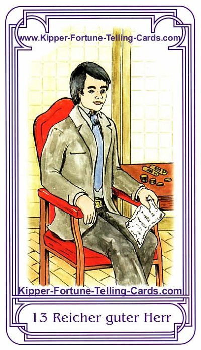 The Rich good man, result Cancer horoscope for today, Salish Kipper Tarot