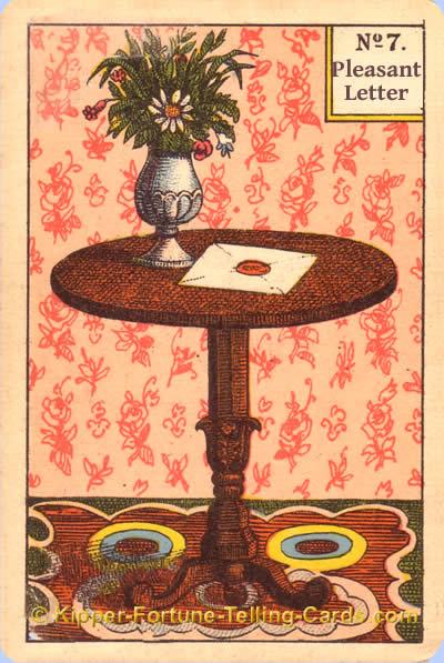Antique Kipper Cards meaning the pleasant letter