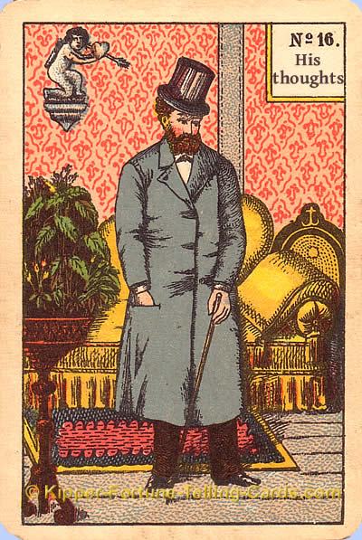 Antique Kipper Cards meaning his thoughts