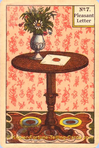 Pleasant letter meaning Kipper Tarot cards