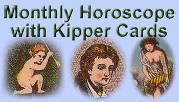 Free monthly Horoscope antique Kipper cards